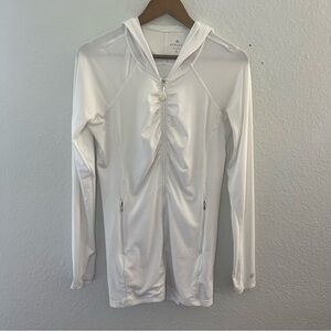 Athleta 229042 White Zip Up Jacket Size Small